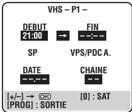 JVC HR-DVS2EU - ENTRER L'heure de debut du programme - 1