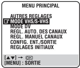 JVC HR-DVS2EU - ACCES A l'ecran "mode vhs/s-vhs" - 1