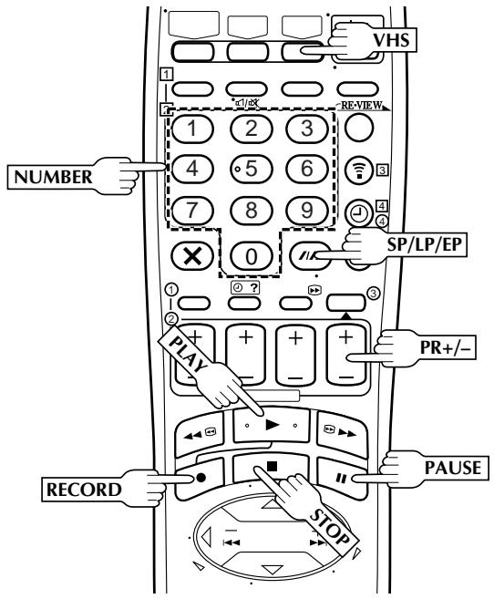 JVC HR-DVS2EU - Enregistrement simple - 1