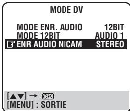 JVC HR-DVS2EU - Sélection du mode ENR AUDIO NICAM - 1