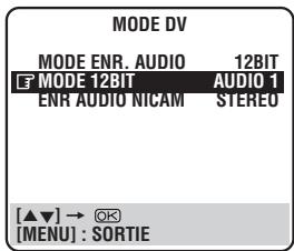 JVC HR-DVS2EU - Réglage du mode 12BIT (cassette mini DV avec doublage audio) - 1