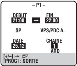 JVC HR-J658E - ENTRER La position du CANAL (CHAINE) - 1