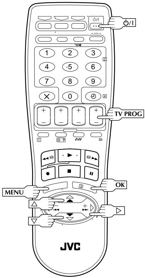 JVC HR-J658E - Réglage du tuner - 1