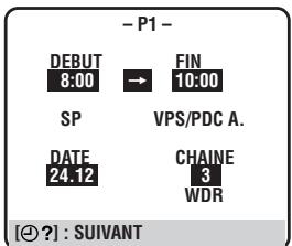 JVC HR-J658EH - AVOIR ACCES A L'ECRAN ET L'AFFICHAGE DE PROGRAMMATION - 1