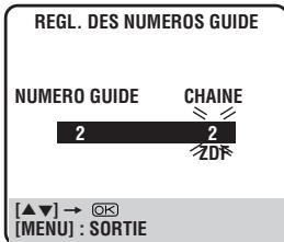 JVC HR-J658EH - ENTRER LE NUMERO DE LA CHAINE - 1
