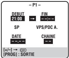 JVC HR-J758EH - ENTRER L'heure de debut du programme - 1