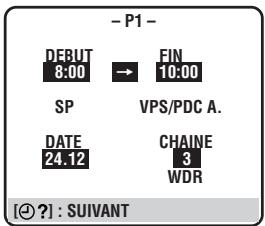 - P1 - DEBUT 8:00 → FIN 10:00 SP VPS/PDC A. DATE 24.12 CHAINE 3 WDR [+] : SUIVANT