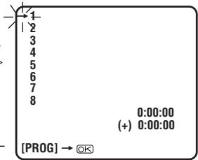 1 2 3 4 5 6 7 8 0:00:00 (+) 0:00:00 [PROG] → OK