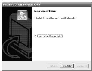 JVC CU-VD3EX - Klichen Sie auf „Fertigstellen“. - 1