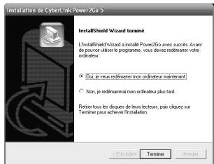 JVC CU-VD3EX - Cliquez sur "terminer". - 1