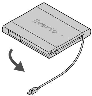JVC CU-VD3EX - Déroulez le câble USB - 1