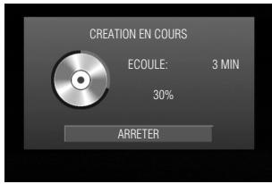 JVC CU-VD3EX - L'écran “CREATION EN COURS” s'affiche et la copie commence - 1