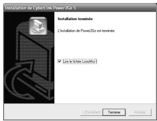 JVC CU-VD3EX - Cliquez sur "terminer". - 1
