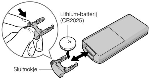 JVC CU-VD40E - ■ De batterij weer inzetten - 1
