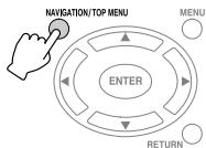 JVC CU-VD50E - Durante la riproduzione, premere il tasto NAVIGATION/TOP MENU per visualizzare il navigatore di riproduzione - 1