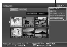 JVC CU-VD50E - ■ Visualizzazione del MENU STRUM. [soltanto per il disco dei dati (video/immagini statiche)] - 3