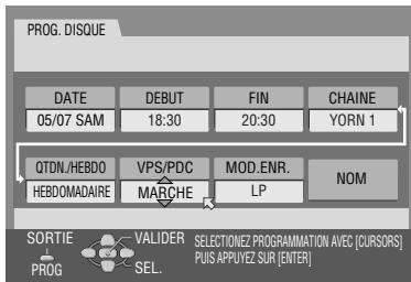 JVC DR-M100SEF - Pour faire le disque pour la programmation par minuterie sur disque - 3