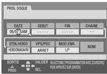 JVC DR-M100SEF - Pour faire le disque pour la programmation par minuterie sur disque - 2