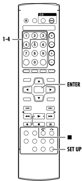 JVC DR-M100SEF - Commutation de code 1/2/3/4 de télécommande - 2