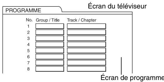 JVC EX-D1E - Quand le disque est à l'arrêt, appuyez répétitivement sur PLAY MODE pour afficher "PROGRAM" sur la fenêtre d'affichage de l'appareil. - 1