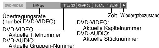 JVC EX-D1E - In Statusleiste angezeigte Information - 1