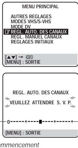 JVC HR-DVS1MS - EFFECTUER LE REGLAGE AUTOMATIQUE DES CANAUX - 1