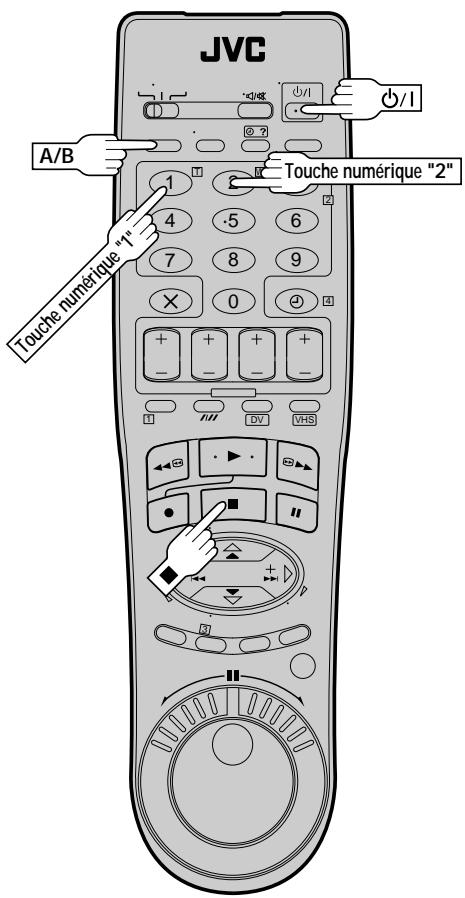 JVC HR-DVS1MS - Fonctions de la télékommande - 1