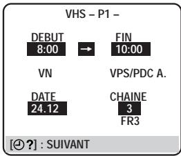 JVC HR-DVS1MS - AVOIR ACCES A L'ECRAN ET L'AFFICHAGE DE PROGRAMMATION - 1