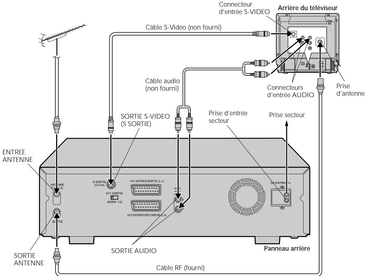 JVC HR-DVS1MS - Raccordement S-VIDEO - 1