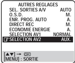 JVC HR-DVS1MS - Réglage SELECTION AV2 - 1