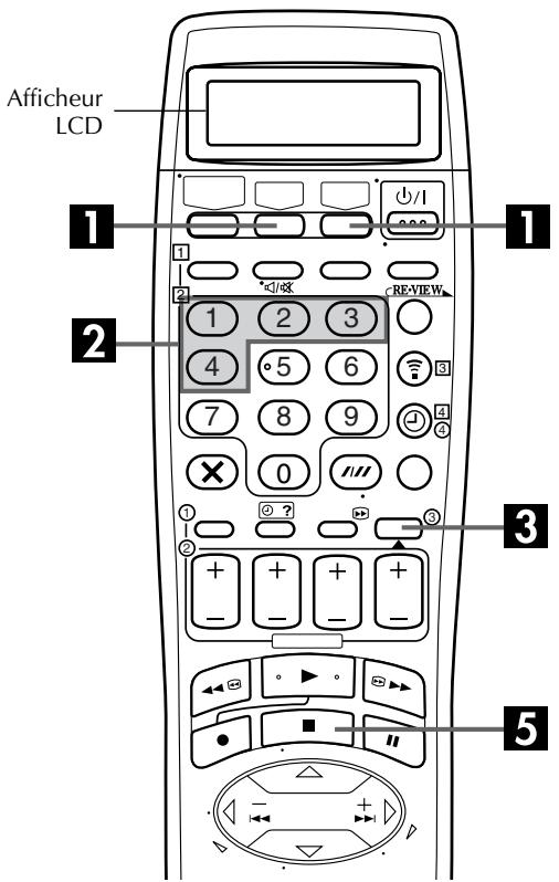 JVC HR-DVS3MS - Commutation de code a/b/c/d de télécommande - 1