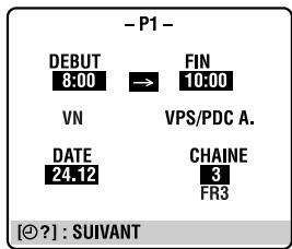 JVC HR-J780MS - Accéder à l'écran de programmation. - 1