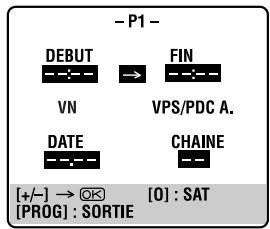 JVC HR-J780MS - Acceder à l'écran de programmation. - 1
