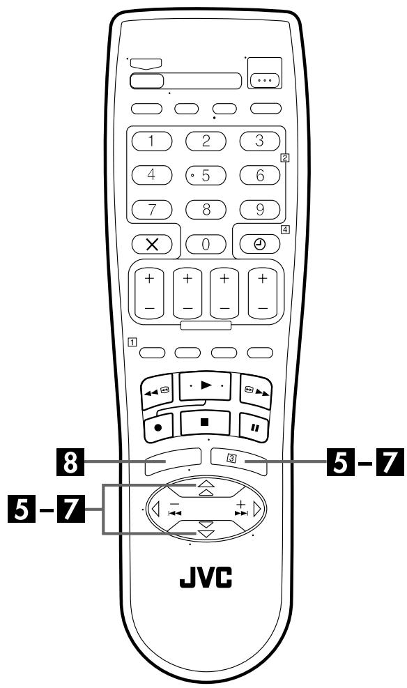 JVC HR-J780MS - Acceder à l'écran "reglage de l'heure - 3