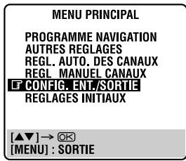 JVC HR-S6955MS - Acceder à l'écran "CONFIG. ent./sortie". - 1