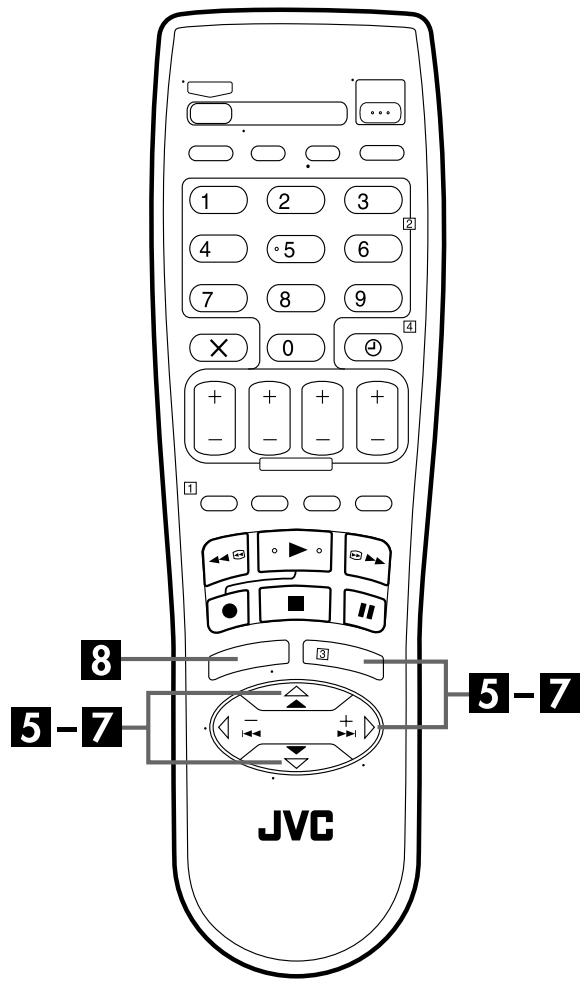 JVC HR-S6955MS - Acceder à l'écran "reglage de l'heure - 3