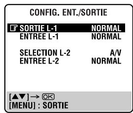 JVC HR-S6955MS - Sélectionner le mode de SORTIE ou d'entrée pour le connecteur AV1 (L-1) ENTREE/SORTIE. - 1