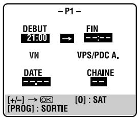 JVC HR-S7700MS - Entrer l'heure de début du programme. - 1