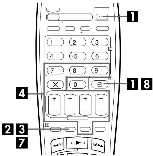 JVC HR-S7955MS - Engager le mode de minuterie du magnétoscope. - 1