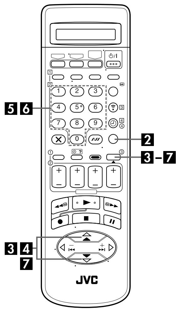 5 6 1 2 3 4 5° 6 7 8 9 × 0 ① ② ? - ③ + + + + - - - - JVC