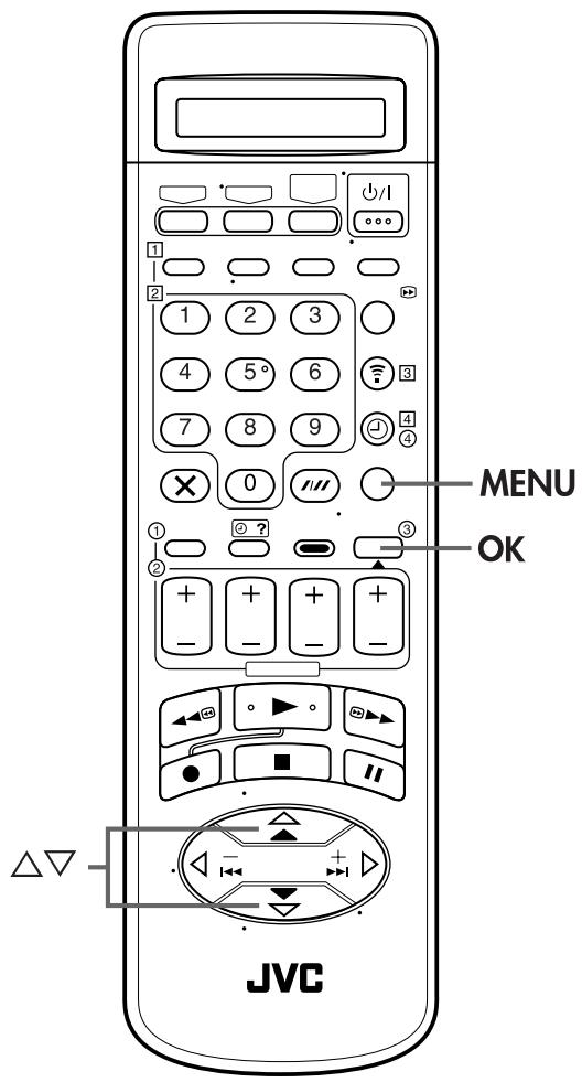 MENU OK JVC