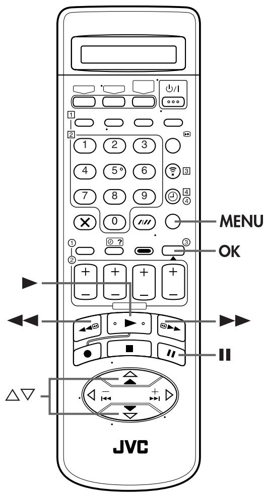 MENU OK JVC
