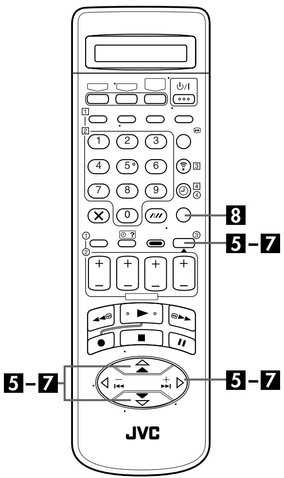 JVC HR-S9850MS - Acceder à l'écran "reglage de l'heure - 3