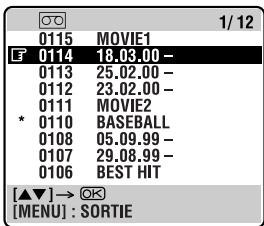 JVC HR-S9850MS - Sélectionner le numéro de cassette. - 1