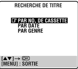 JVC HR-S9850MS - Accéder à l'écran du numéro de cassette. - 1