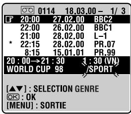 JVC HR-S9850MS - Sélectionner le genre. - 1