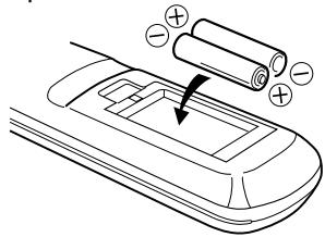 JVC HR-XV1MS - Comment installer les piles - 2