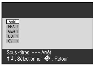 JVC HR-XV1MS - Changement de la langue des sous-titres - 1