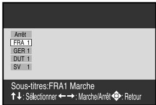 JVC HR-XV1MS - Changement de la langue des sous-titres - 2
