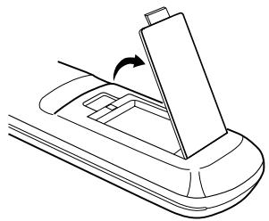 JVC HR-XV1MS - Comment installer les piles - 1